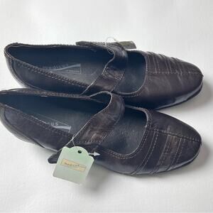 Medicus Luftpolster Women's Mary Jane Secure  Strap  Brown Heel Shoes Sz 7